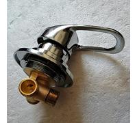 QHQQXN Wall-Mounted 2/3/4/5 Way Brass Shower Valve, G1/2 Mixer Tap with Threaded Inlet, Ceramic Cartridge, Versatile Water Outlet Control for Bathroom or Kitchen