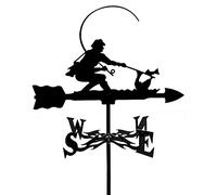 QHQQXN Weather Vane, Stainless Steel Wind Direction Indicator Retro Farm Garden Stake Weathervane Wind Vane Garden Courtyard Decoration Professional Measuring Tool