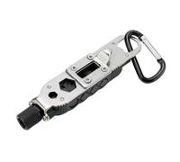 Qhsgdbgem Keychain Screwdriver Emergency Replace Compact | Pocket-sized repair tool with steel, ideal for urgent fixes or on trips.