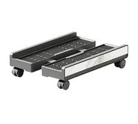 Qhsgdbgem Rolling Computer Cart Locking Casters for Mobile CPU Stand | Four caster wheels enable easy relocation; two locking casters secure the PC during gaming; quick tool-free assembly.