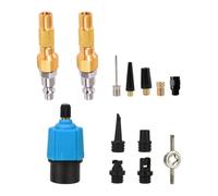 Qhsgdbgem Watersports Marine Grade Kit | 13-piece brass kit is rugged for marine use and fits most 12V inflators and hand pumps.