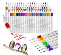 QHSXMQ Acrylic Paint Pens, 63 PCS Tooli Art Acrylic Paint Pens, Nicety Acrylic Markers for Stone, Waterproof Acrylic Pens, Colorful Water Based Markers for Egg, Glass, Fabric and Wood, 60 Rich Colors
