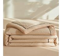QHUE Microfiber Duvet, 200x230cm, All Seasons, Cool Hollowfibre Filled, Super Soft, Fluffy, Light, Quiet, Odor-Free