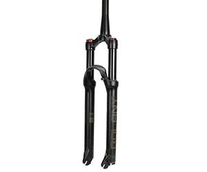 QHY Cycling Suspension forks MTB Bicycle Fork Air Supension 26/27.5/29er Mountain Bike Front Fork Rebound Adjustment ABS Lock Straight/Tapered Travel 100mm (Color : 29er Tapered Hand)