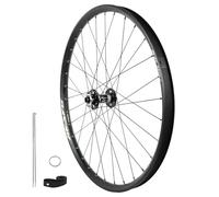 QHYRZE 29"/27.5"/26" Mountain Bike Wheelset Front Rear MTB Wheel BOOST Thru Axle 15 * 110mm/12 * 148mm DH/XC/AM Rim 32H Disc Brake 360 Clicks，For 7-12s Cassette(Black front,29'')