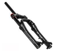 QHYRZE BMX E-Bike Fat Fork 20x4.0 Inch MTB Bike Air Suspension 1-1/8" Steerer Ultra-Light Bicycle Fork Quick Release Disc Brake Travel 110mm HL Black