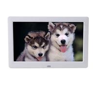 QHYXT Digital Photo Frames 8 inches, IPS widescreen, high definition 1280 x 720 resolution, support clock, calendar, USB drive, SD card, mmc