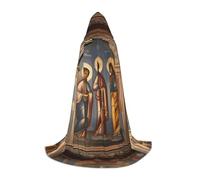 QHZLY a Divine Frescoes Hooded Cape L For Teenagers Long Cloak Cosplay Masquerade Stage Costume Comic-Con Carnival Role-Play