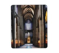 QHZLY a Gothic Cathedrals Multi-Size Rubber Edge Mouse Pad 10 x 12 inch for Office Gaming Study Desk Laptop Console