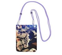 QHZLY a Grand Canyon Crossbody Mobile Phone Bag Purple with Adjustable Strap for Women - Fashionable, Convenient
