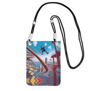 QHZLY a Thrill Seeker Crossbody Mobile Phone Bag Black with Adjustable Strap for Women - Fashionable, Convenient