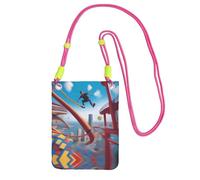 QHZLY a Thrill Seeker Crossbody Mobile Phone Bag Fuchusia with Adjustable Strap for Women - Fashionable, Convenient
