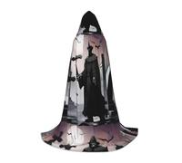 QHZLY a TombstoneTerrors Hooded Cape M For Teenagers Long Cloak Cosplay Masquerade Stage Costume Comic-Con Carnival Role-Play