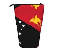 QHZLY Adjustable Flag of Papua New Guinea Pencil Case with Zipper, Portable Large Capacity Storage for Stationery