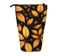 QHZLY Adjustable Slowly Falling Leaves Pencil Case with Zipper, Portable Large Capacity Storage for Stationery