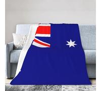 QHZLY Australian flag Flannel Fleece Blanket 50"x40" Winter Lightweight Soft Warm Throw for Bed Sofa Camping Travel
