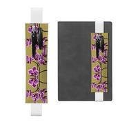 QHZLY Beautiful Orchids Pen Bag Bookmark White for Notebooks and Journals for Planners, Calendars, and Tablet Cases