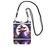 QHZLY BewitchedBash Crossbody Mobile Phone Bag Black with Adjustable Strap for Women â€“ Fashionable, Convenient