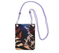 QHZLY Canyon Shadows Crossbody Mobile Phone Bag Purple with Adjustable Strap for Women - Fashionable, Convenient
