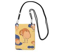 QHZLY Crooked Owl Crossbody Mobile Phone Bag Black with Adjustable Strap for Women – Fashionable, Convenient