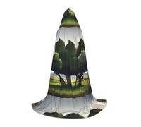 QHZLY EerieEchoes Hooded Cape L For Teenagers Long Cloak Cosplay Masquerade Stage Costume Comic-Con Carnival Role-Play
