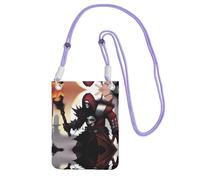 QHZLY FangedFiends Crossbody Mobile Phone Bag Purple with Adjustable Strap for Women â€“ Fashionable, Convenient