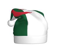 QHZLY Flag of Algeria Christmas Hat for Adults, Plush Holiday Party Accessory for Festivals and Events