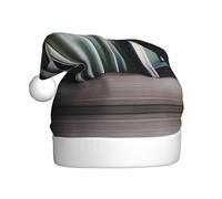 QHZLY GhostlyGlimpses Christmas Hat for Adults, Plush Holiday Party Accessory for Festivals and Events