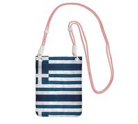 QHZLY greek flag Crossbody Mobile Phone Bag Pink with Adjustable Strap for Women – Fashionable, Convenient
