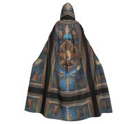 QHZLY Halloween Holy Visions Hooded Cloak Adult Cosplay Costume for Masquerade, Theme Party, Stage Performance