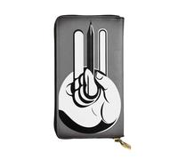 QHZLY Leather Long Men Hands Clutch Wallet for Unisex, Stylish and Functional with Card Slots, Zipper Pockets