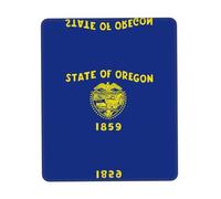 QHZLY Oregon State Flag Multi-Size Rubber Edge Mouse Pad 10 x 12 inch for Office Gaming Study Desk Laptop Console