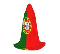 QHZLY Portuguese flag Hooded Cape L For Teenagers Long Cloak Cosplay Masquerade Stage Costume Comic-Con Carnival Role-Play