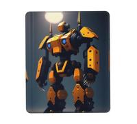 QHZLY Robots at War Multi-Size Rubber Edge Mouse Pad 10 x 12 inch for Office Gaming Study Desk Laptop Console