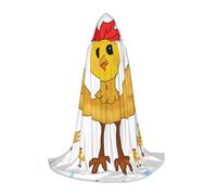 QHZLY rooster in the square Hooded Cape M For Teenagers Long Cloak Cosplay Masquerade Stage Costume Comic-Con Carnival Role-Play