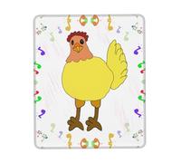 QHZLY singing hen Multi-Size Rubber Edge Mouse Pad 10 x 12 inch for Office Gaming Study Desk Laptop Console