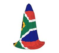 QHZLY South African flag Hooded Cape M For Teenagers Long Cloak Cosplay Masquerade Stage Costume Comic-Con Carnival Role-Play