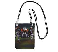 QHZLY Tropical rainforest spiders Crossbody Mobile Phone Bag Black with Adjustable Strap for Women â€“ Fashionable, Convenient