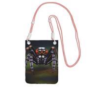 QHZLY Tropical rainforest spiders Crossbody Mobile Phone Bag Pink with Adjustable Strap for Women â€“ Fashionable, Convenient