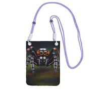 QHZLY Tropical rainforest spiders Crossbody Mobile Phone Bag Purple with Adjustable Strap for Women â€“ Fashionable, Convenient