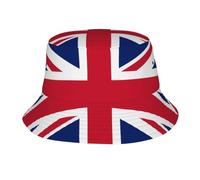 QHZLY Unisex British Flag Bucket Hat for Outdoor Activities, Breathable for Gardening, Beach, Hiking, Fishing Black
