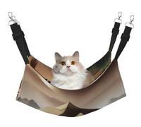 QHZLY Velvet Ancient Wonders Hammock M for Small Pets â€“ Comfortable and Breathable for Cats, Rabbits, Ferrets