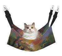 QHZLY Velvet Artistic Impressions Hammock L for Small Pets â€“ Comfortable and Breathable for Cats, Rabbits, Ferrets