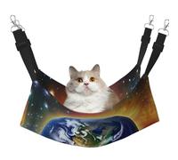QHZLY Velvet Cosmic Earth Hammock L for Small Pets – Comfortable and Breathable for Cats, Rabbits, Ferrets