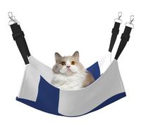 QHZLY Velvet Finnish flag Hammock L for Small Pets – Comfortable and Breathable for Cats, Rabbits, Ferrets
