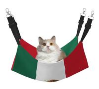 QHZLY Velvet Flag of Mexico Hammock M for Small Pets â€“ Comfortable and Breathable for Cats, Rabbits, Ferrets