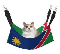 QHZLY Velvet Flag of Namibia Hammock M for Small Pets â€“ Comfortable and Breathable for Cats, Rabbits, Ferrets