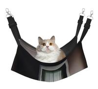 QHZLY Velvet GhostlyGlimpses Hammock M for Small Pets â€“ Comfortable and Breathable for Cats, Rabbits, Ferrets