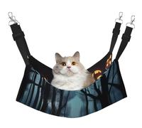 QHZLY Velvet HauntedHollows Hammock M for Small Pets â€“ Comfortable and Breathable for Cats, Rabbits, Ferrets