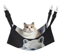 QHZLY Velvet polar bear Portrait Hammock M for Small Pets â€“ Comfortable and Breathable for Cats, Rabbits, Ferrets
